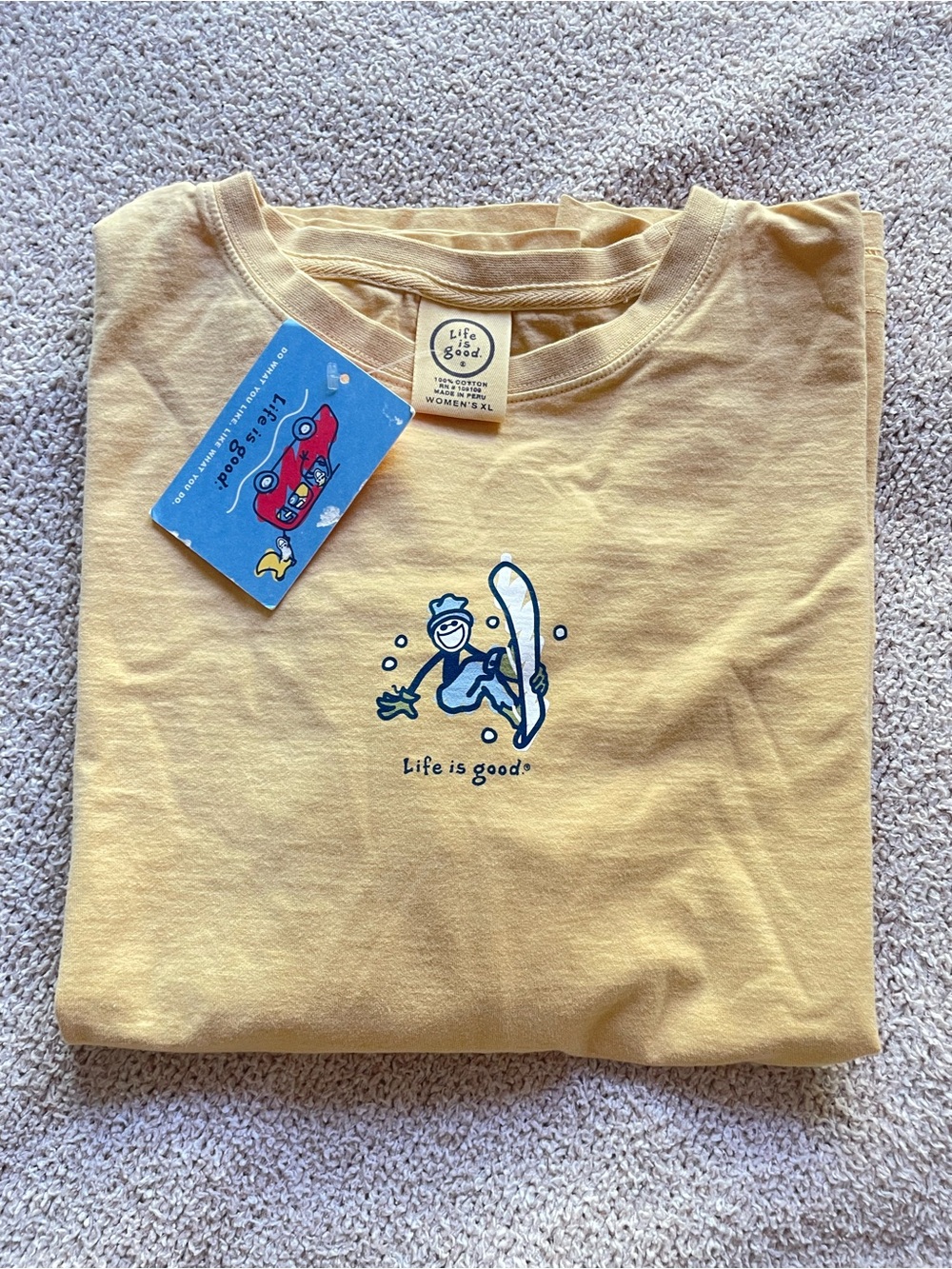 Life is Good Snowboarder Graphic Long Sleeve